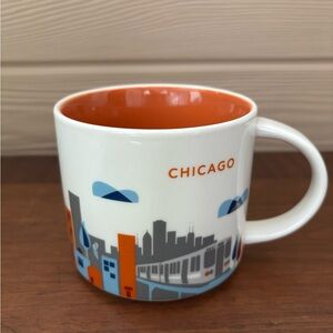 Chicago Starbucks You Are Here Mug - Orange and White